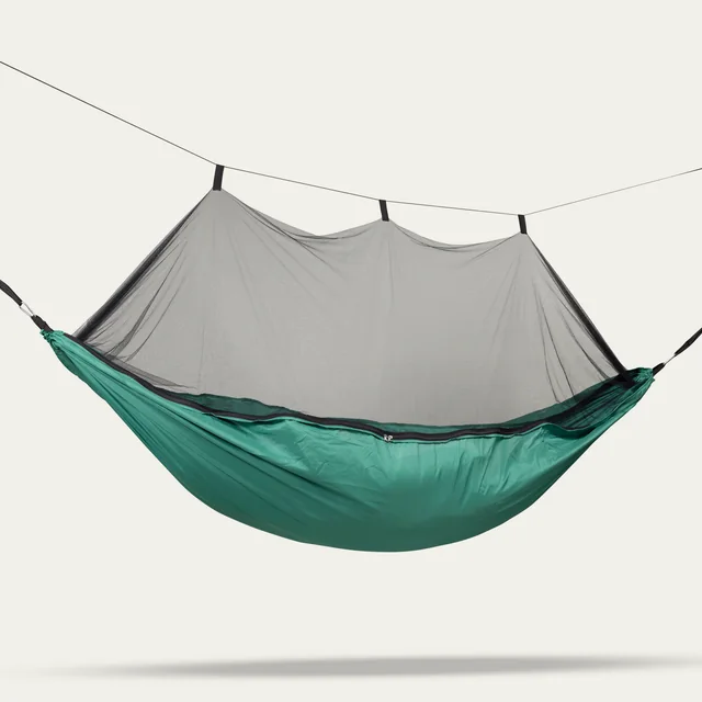 Decathlon Travelnet Hängematte mit Moskitonetz L240 x B140 – Grün